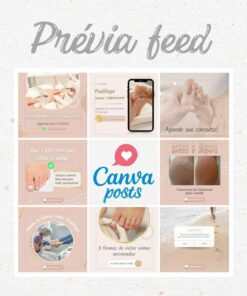 CANVA POSTS ARTE PACK - PODOLOGIA PODÓLOGO PODÓLOGA