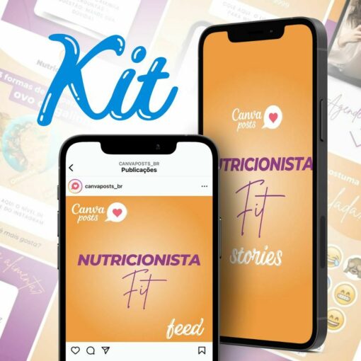 canva arte editável feed e stories - nutricionista