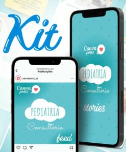 canva arte editável feed e stories - pediatria