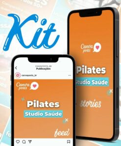 canva arte editável feed e stories - pilates