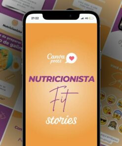 canva arte editável stories - nutricionista