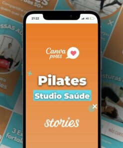 canva arte editável stories - pilates