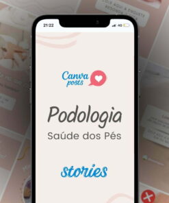 canva arte editável stories - podologia