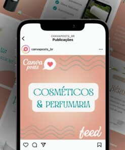 canva arte pack editável - cosméticos