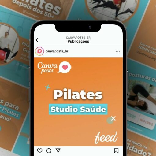 canva arte pack editável - pilates