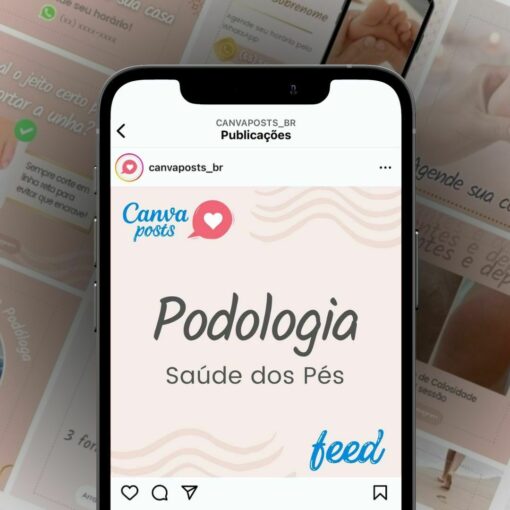 canva arte pack editável - podologia