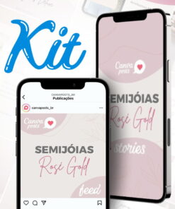 Semijóias Canva Posts - Kit CAPA