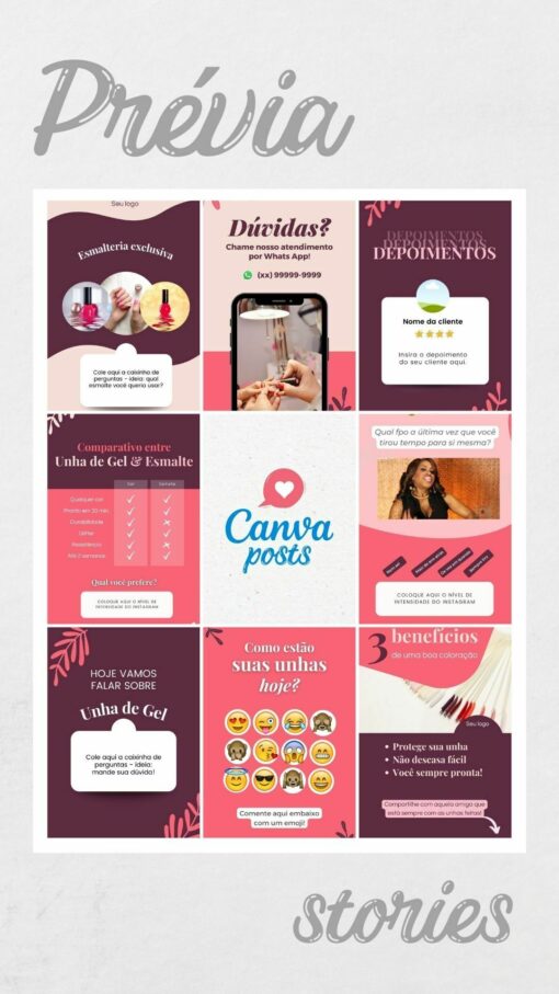 Nail Art Manicure - Canva Posts Stories_1