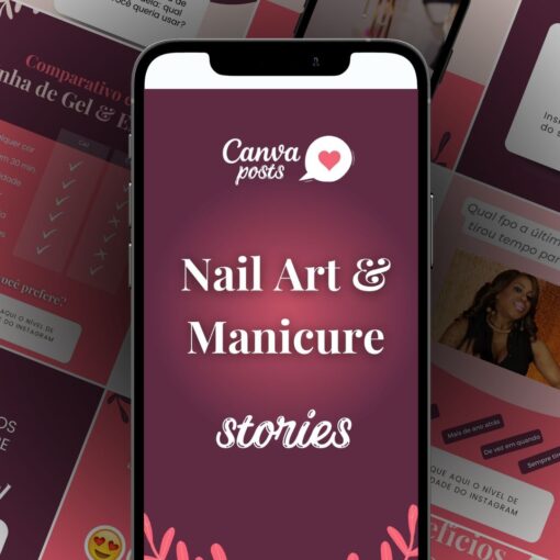 Nail Art Manicure - Canva Posts Stories_CAPA